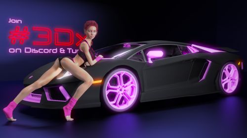 Talia: Sexy Lamborghini Babe SFW - 003a