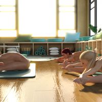 Clare3Dx - Irisa, Talia & Sophie: Yoga Instructor - 003b