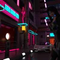 Clare3Dx - Clare: Cyberpunk Streets WIP - 006a