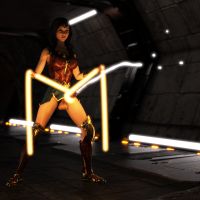 Clare3Dx - Clare: Wonder Woman Cosplay V2 - 002a