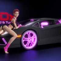 Clare3Dx - Talia: Sexy Lamborghini Babe SFW - 003a