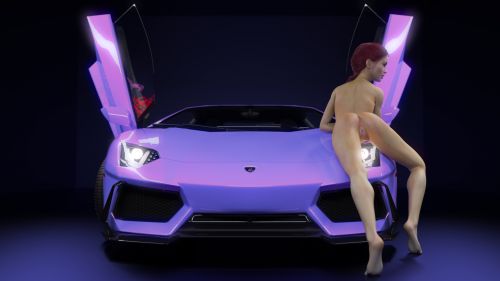 Talia: Hot Lamborghini Babe - 001a
